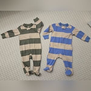 Striped Kids One Piece Pajamas